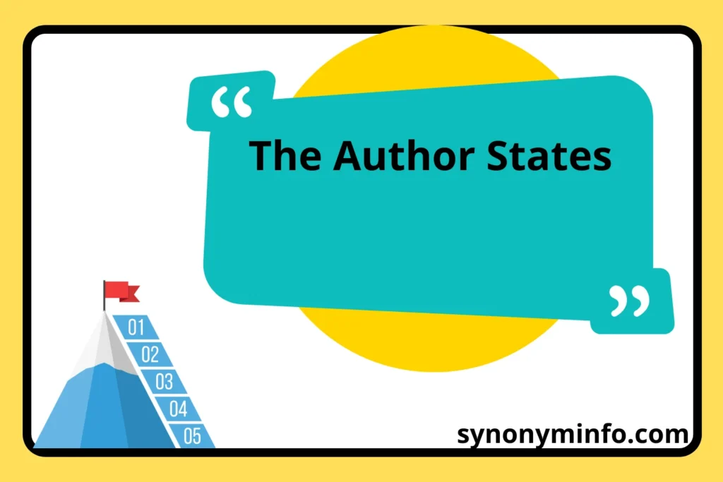 The Author States